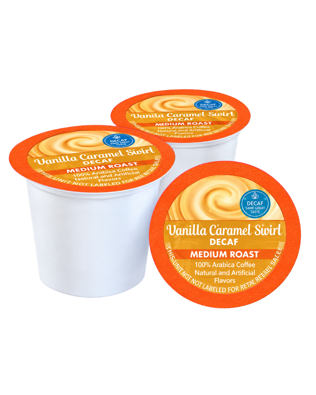 Decaf Vanilla Caramel Swirl Coffee, Single-Serve Pod | Medium Roast